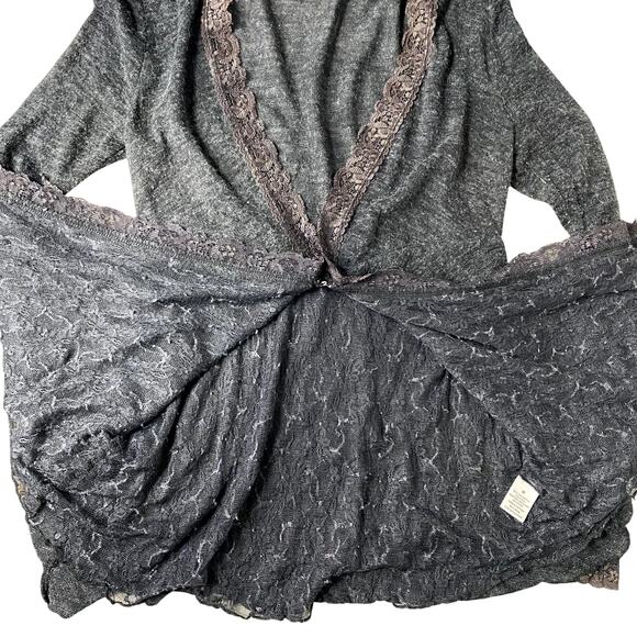 Y2k Studio Y Coquette Cottage Core Lace Long Sleeve Cardigan - Picture 11 of 14